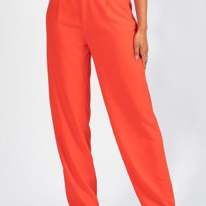 Calça em Viscose Vermelha