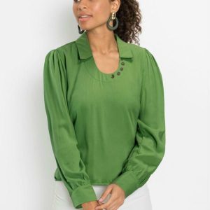 Camisa Decote U Verde