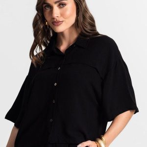 Camisa Feminina Preto