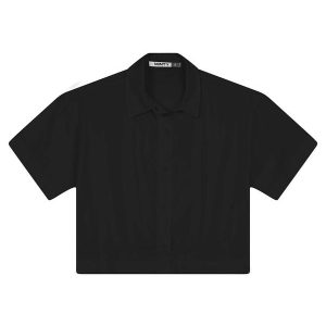 Camisa Feminina Tricoline Preto