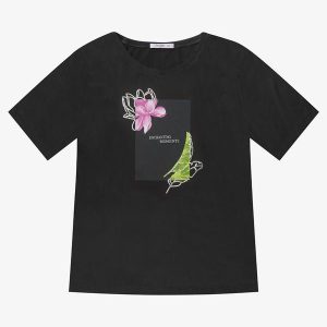 Camiseta Feminina Plus Size Preto