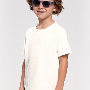 Camiseta Infantil Menino Básicos Bege