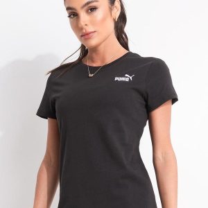 Camiseta M/C Ess Small Logo Tee W Preto