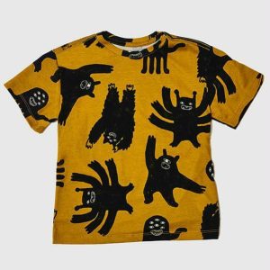 Camiseta Menino de Malha Trengos Amarelo