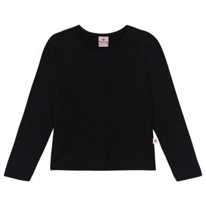 Camiseta Térmica Infantil Unissex Leve Preto