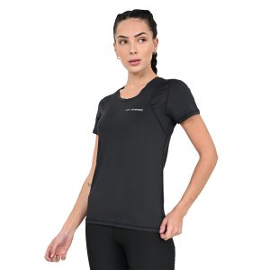 Camiseta com Recortes Olympikus Feminina M Preto