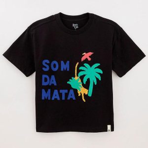 Camiseta em Malha Preto