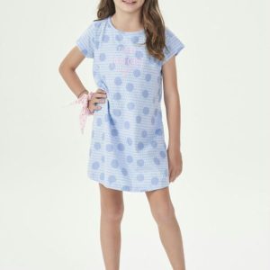 Camisola Manga Curta Infantil Azul