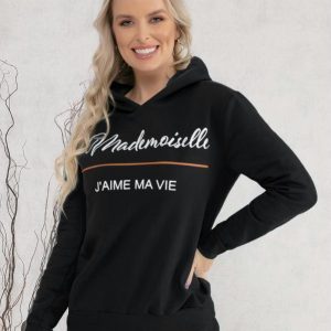 Casaco com Touca Preto