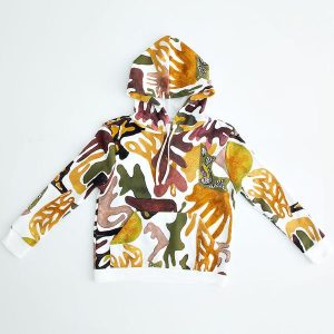 Casaco de Menino Moletom Camufla Branco