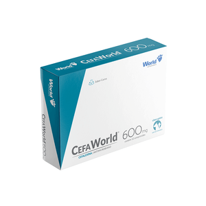 CefaWorld 600mg Antibiótico para Cães - 12 comprimidos