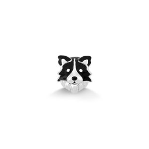 Charm Border Collie em Prata 925