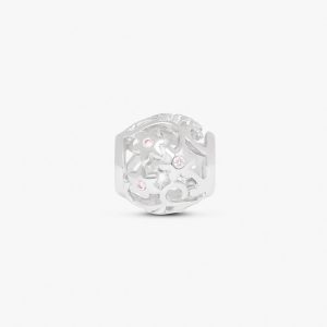 Charm Formas Cravejado em Prata 925