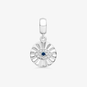 Charm Olho Grego Cravejado em Prata 925