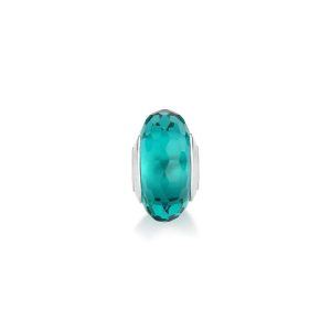 Charm Separador Verde em Prata 925