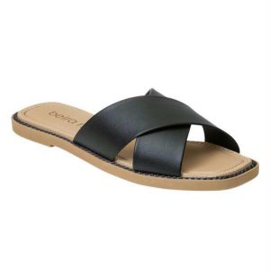 Chinelo Beira Rio Preto em Sintético