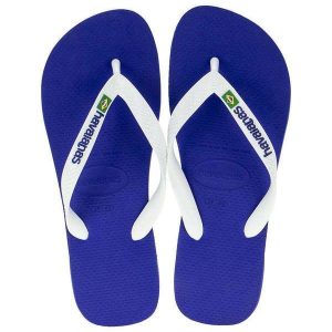 Chinelo Brasil Logo Havaianas - 4110850 - Azul/Branco