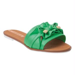 Chinelo Moleca Verde em Sintético
