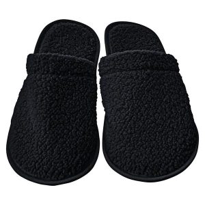 Chinelo Pantufa Masculino Preto em Tecido
