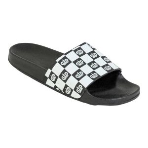 Chinelo Slide Masculino Preto com Estampa