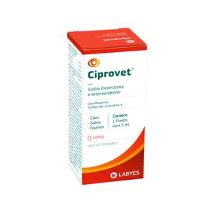 Ciprovet Colírio para Cães e Gatos - 5 ml