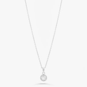 Colar Solitário com Topázio em Prata 925