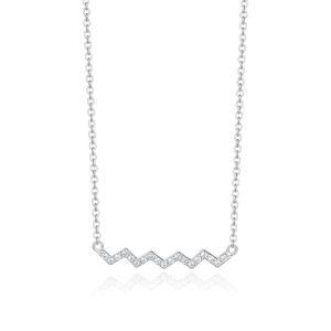 Colar Zigzag com Topázio em Prata 925