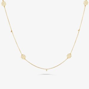 Colar em Ouro Amarelo com Diamante - LOVE