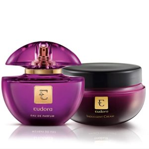 Combo Eudora Roxo: Eau de Parfum 75ml+ Creme Acetinado Corporal 250g