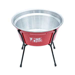 Comedouro Aramado Simples NF Pet Vermelho - 1,5 L