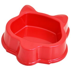 Comedouro Plástico Gatos Vermelho Triton Dog - 160 ml