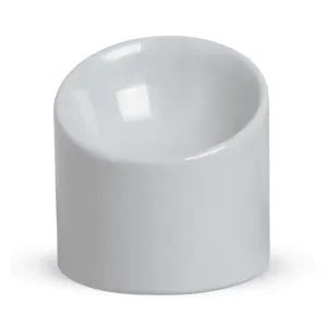 Comedouro Porcelana Alto Postura Correta Branco - 150 ml