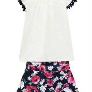 Conjunto Infantil Feminino Off White