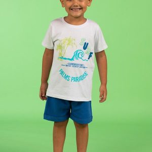 Conjunto Infantil Masculino Surf Branco
