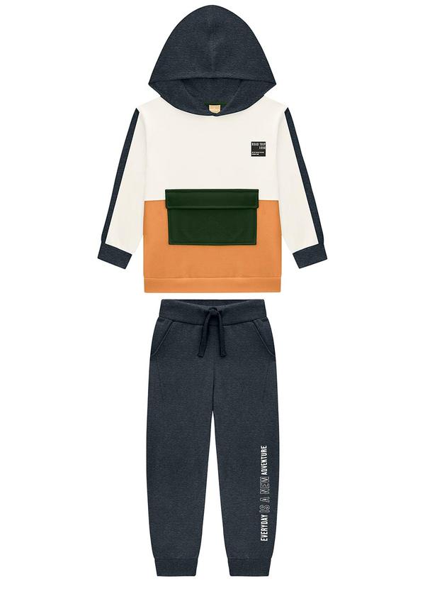 Conjunto Infantil Menino Lettering Off White