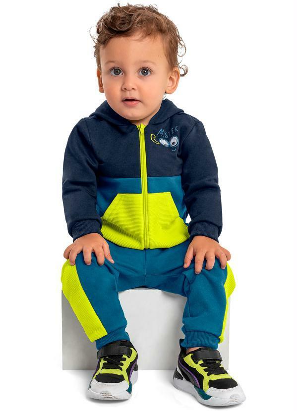 Conjunto Jaqueta e Calça Menino Azul