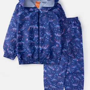 Conjunto Masculino Corta Vento Dinos Marinho