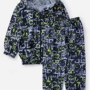 Conjunto Masculino Corta Vento Urbano Preto
