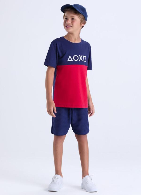 Conjunto Masculino Infantil Play Azul