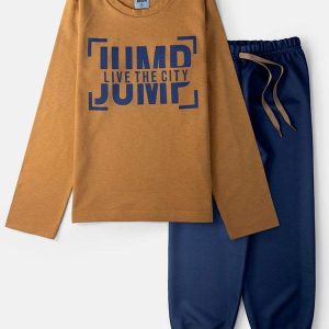 Conjunto Masculino Live The City Ocre