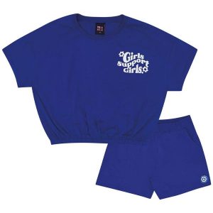 Conjunto Meia Malha Menina Roxo