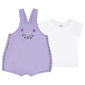 Conjunto Moletinho Menina Roxo
