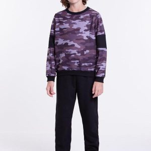 Conjunto Moletom Infantil Masculino Preto
