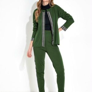 Conjunto Verde Militar com Recortes