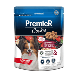 Cookie Premier Cães Adultos Porte Pequeno Frutas Vermelhas e Aveia - 250 g