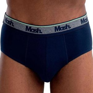 Cueca Slip Mash 173.09 Az08-Azul-Marinho