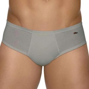 Cueca Slip Zorba 172 com Abertura Grafite