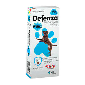 Defenza Antipulgas e Carrapatos para Cães de 20 a 40kg - 1 comprimido