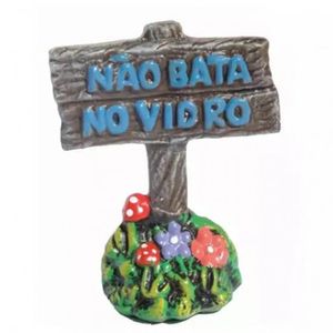Enfeite Não Bata no Vidro Trema - Único