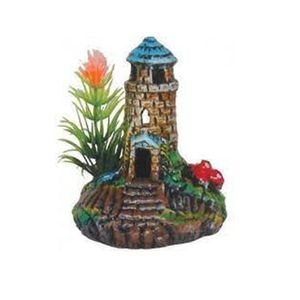 Enfeite para Aquário Farol Decorado Trema - PP